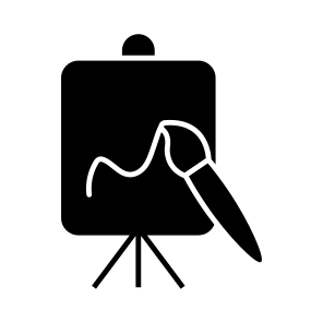 Painting, Canvas, Artboard, Easel Board, Artwork icon