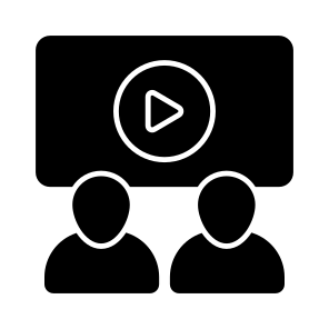Watching Video, Watching Movie, Video Tutorial, Online Video, Video Streaming icon