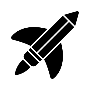 Writing Launch, Writing Startup, Commencement, Initiation, Mission icon