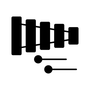 Xylophone, Marimba, Music Instrument, Music Equipment, Vibraphone icon