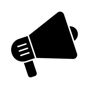 Megaphone, Loudspeaker, Announcement, Campaign, Advertisement, icon