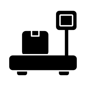 Parcel Weighing, Logistic Weighing, Package Weighing, Weight Machine, Weight Scale icon