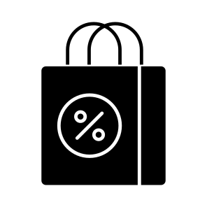 Shopping Discount, Shopping Sale, Handbag, Shopping Bag, Commerce icon