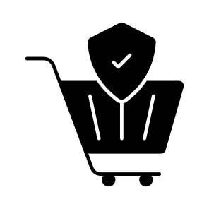 Shopping Security, Shopping Protection, Secure Shopping, Shopping Safety, Purchase Security icon