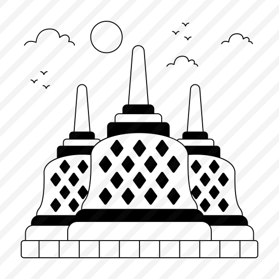Landmark, Monument, Building, Architecture, Borobudur preview