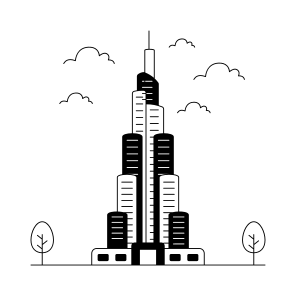 Landmark, Monument, Building, Architecture, Burj Khalifa icon