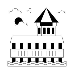 Landmark, Monument, Building, Architecture, Chapel Bridge icon