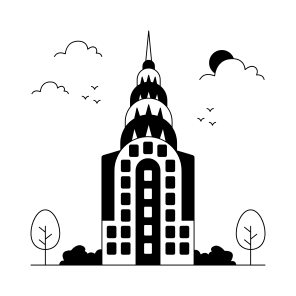 Landmark, Monument, Building, Architecture, Chrysler Building icon