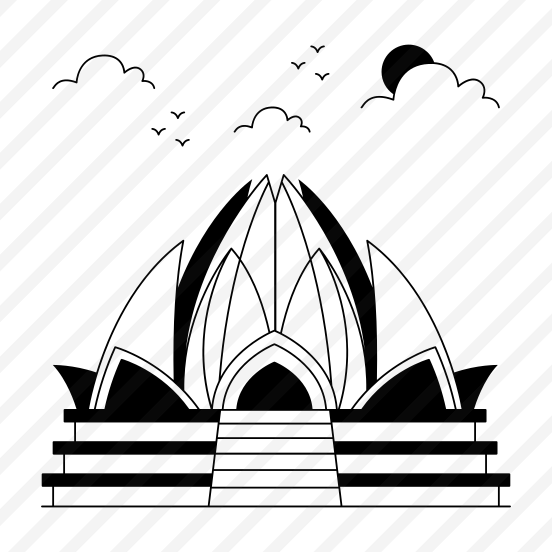 Landmark, Monument, Building, Architecture, Lotus Temple preview