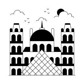 Landmark, Monument, Building, Architecture, Louver Museum icon