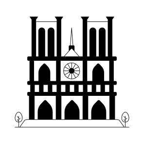 Landmark, Monument, Building, Architecture, Notre Dame icon