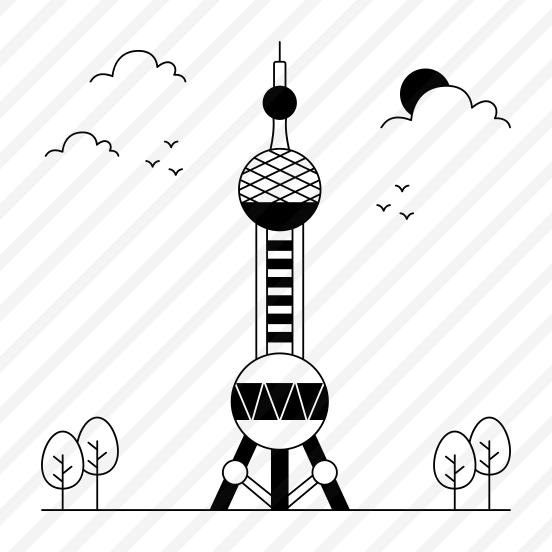 Landmark, Monument, Building, Architecture, Oriental Pearl Tower preview