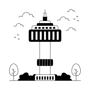Landmark, Monument, Building, Architecture, Seoul Tower icon