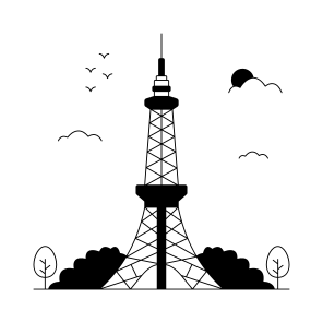 Landmark, Monument, Building, Architecture, Tokyo Tower icon