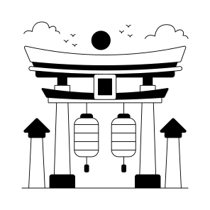Landmark, Monument, Building, Architecture , Torii Gate icon