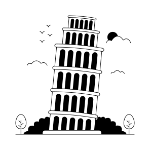 Landmark, Monument, Building, Architecture, Tower Of Pisa icon