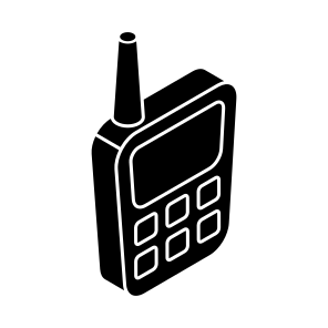 Walkie Talkie, Phone Communication, Portable Mobile, Portable Phone, Wireless Phone, Police Phone icon