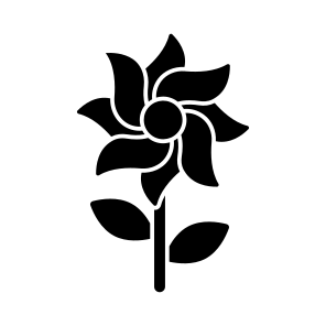 Flower, Floweret, Blossom, Botany, Nature, Icon icon