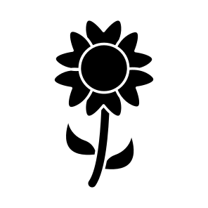Sunflower, Floweret, Blossom, Botany, Nature, icon