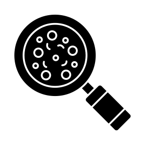 Search Bacteria, Search Microorganisms, Find Bacteria, Germs Analysis, Find Germs icon