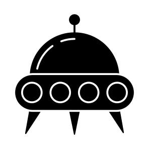 Spaceship, Spacecraft, Space Capsule, Space Probe, Flying Saucer, icon