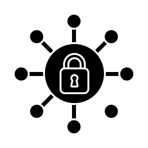 Network Lock, Padlock, Latch, Bolt, Security icon