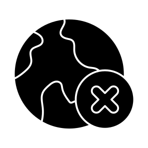 No Globe, No Map, No Planet, Wrong Map, Delete Map icon