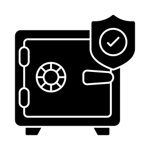 Secure Bank Locker, Safe Box, Bank Vault, Digital Locker, Safe Deposit icon