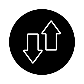 Directional Arrow, Navigational Arrow, Arrowhead, Pointing Arrow, Opposite Direction Arrows icon