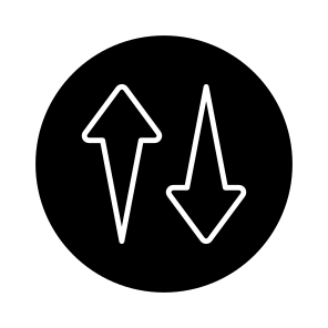 Directional Arrow, Navigational Arrow, Arrowhead, Pointing Arrow, Opposites Direction Arrows icon