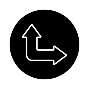 Directional Arrow, Navigational Arrow, Arrowhead, Pointing Arrow, Right And Upward Arrows icon