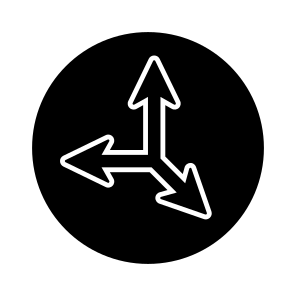 Directional Arrow, Navigational Arrow, Arrowhead, Pointing Arrow, Triple Direction Arrows icon