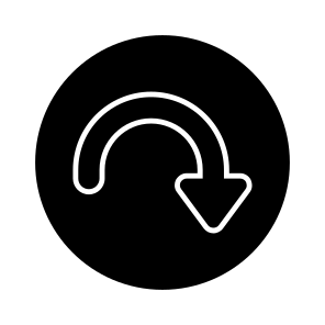 Directional Arrow, Navigational Arrow, Arrowhead, Pointing Arrow, Turn Down ,right Arrow icon