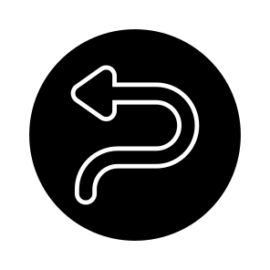 Directional Arrow, Navigational Arrow, Arrowhead, Pointing Arrow, Turn Left Arrow icon