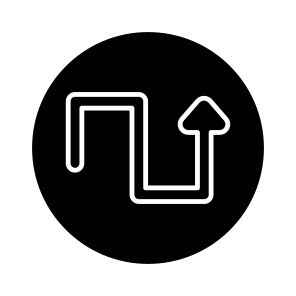 Directional Arrow, Navigational Arrow, Arrowhead, Pointing Arrow, Turn Right Upward Arrow icon