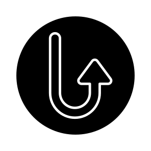 Directional Arrow, Navigational Arrow, Arrowhead, Pointing Arrow, Turns Upward Right Arrow icon