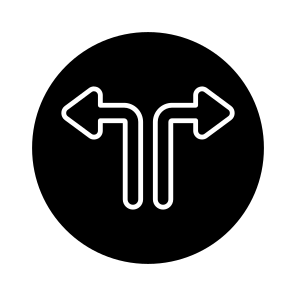 Directional Arrows, Navigational Arrows, Arrowhead, Pointing Arrows, Upward Left Right Arrows icon