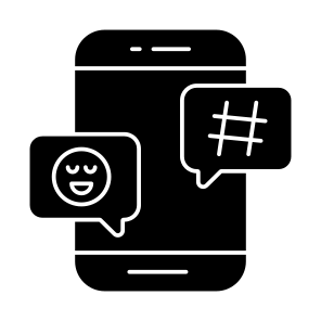 Mobile Social Chat, Mobile Communication, Mobile Conversation, Mobile Message, Mobile Text, à icon