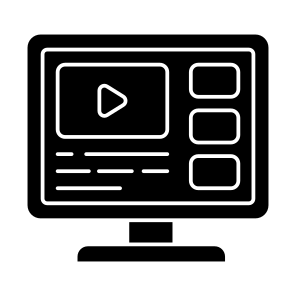 Online Video, Video Streaming, Play Video, Live Video, Media S icon