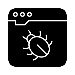 Infected Website, Web Bug, Web Virus, Malware Website, Infected Webpage icon