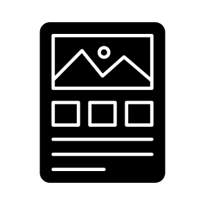 Landscape, Layout, Mockup, Template, Interface icon