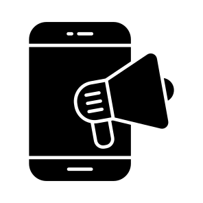Mobile Promotion, Mobile Publicity, Mobile Campaign, Mobile Marketing, Mobile Announcement icon