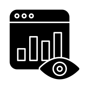 Online Chart, Online Data Visualization, Online Business Data, Online Infographic, Online Statistics, icon