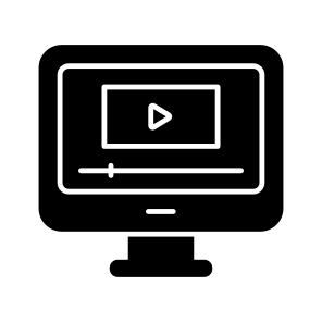 Online Video, Video Streaming, Play Video, Media, Multimedia icon