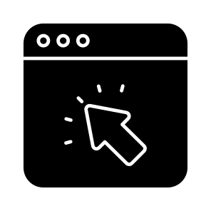 Web Click, Web Cursor, Web Indicator, Click Website, Web Pointer icon
