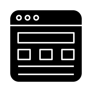 Web Content, Web Layout, Web Mockup, Web Design, Web Template icon