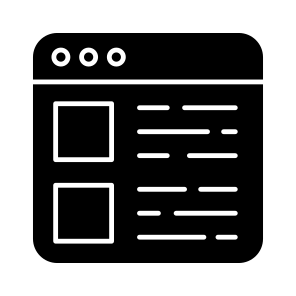 Web Content, Web Layout, Web Mockup, Web Designs, Web Template icon