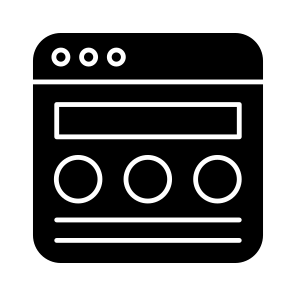 Web Contents, Web Layout, Web Mockup, Web Design, Web Template icon