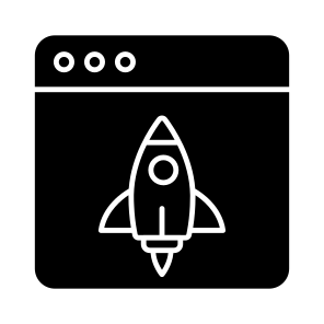 Web Launch, Web Startup, Web Initiation, Website Launch, Website Startup icon
