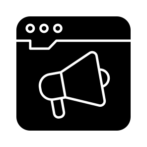 Web Marketing, Web Announcement, Web Campaign, Online Publicity, Online Marketing icon